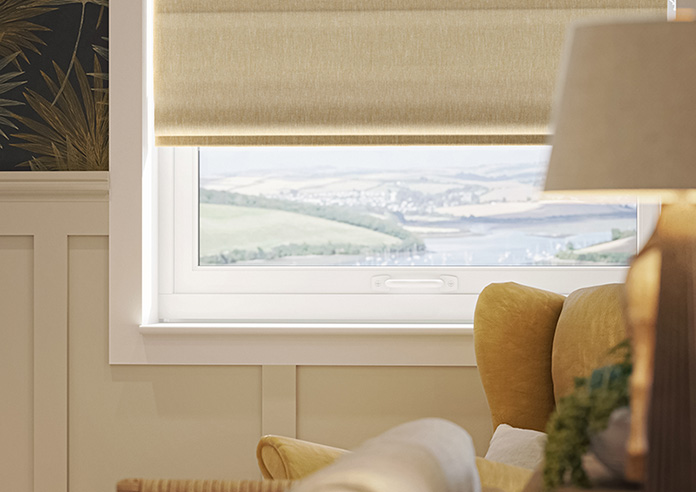 Delicate Chevron, Sunbeam - Twist&Fit Roman Blind - Image 5